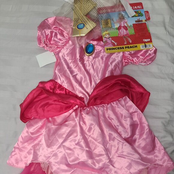 Princess Peach Halloween Costume Size S(4/6) - Picture 1 of 10